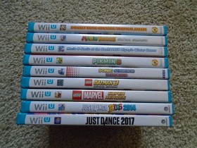 HUGE Nintendo Wii U Console & GamePad bundle WUP-101 (02), 9 Games, 2 DL games,