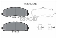 Bremsbelagsatz BremsklöTze FüR Jeep Wrangler IV JL Gladiator Pick-Up JT