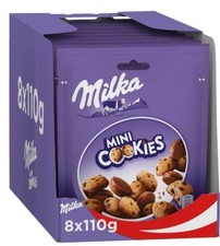 Milka Mini Cookies 110g x 8 | Multipack | Bulk | Chocolate Biscuits | UK Stock