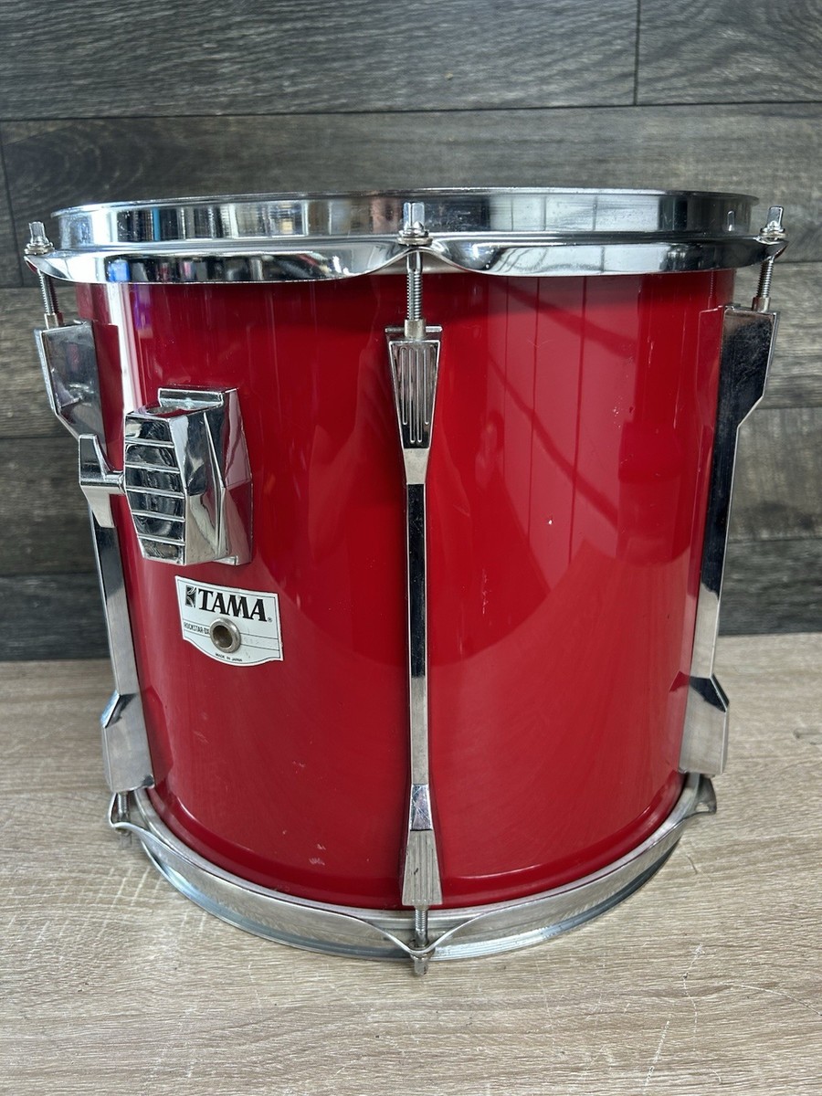 tama出品 Vintage Tama Rockstar-DX Hot Red 13” Rack Tom Drum Made In