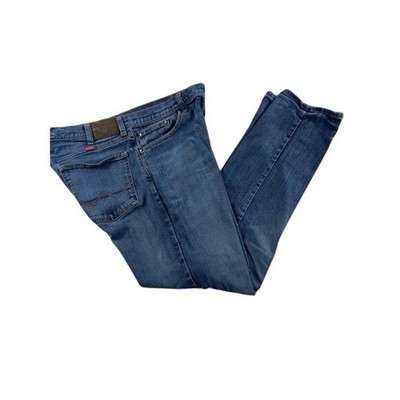 Wrangler Straight Fit Men's Jeans 34x30 Blue Denim Comfort Stretch Classic