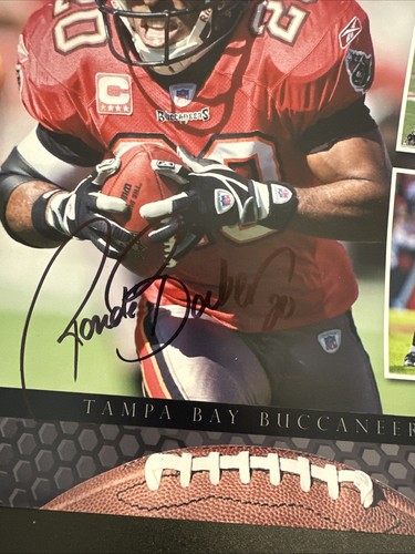 Foto firmada por Ronde Barber Buccaneers autografiada 8x10 foto super bowl patio - Imagen 7 de 7