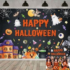 Happy Halloween Backdrop Horror Pumpkin Ghost Photography Background