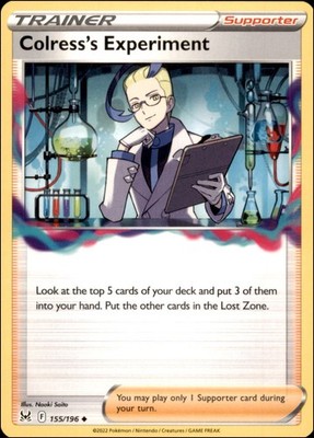 Pokemon - Colress's Experiment #155/196 - LOR Uncommon