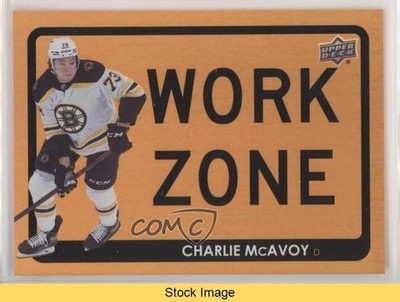 2021-22 Upper Deck Series 1 Work Zone Charlie McAvoy #WZ-5 READ 16k2