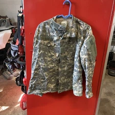 Camo Combat Coat Jacket Medium X short Army Digital Green Fr15