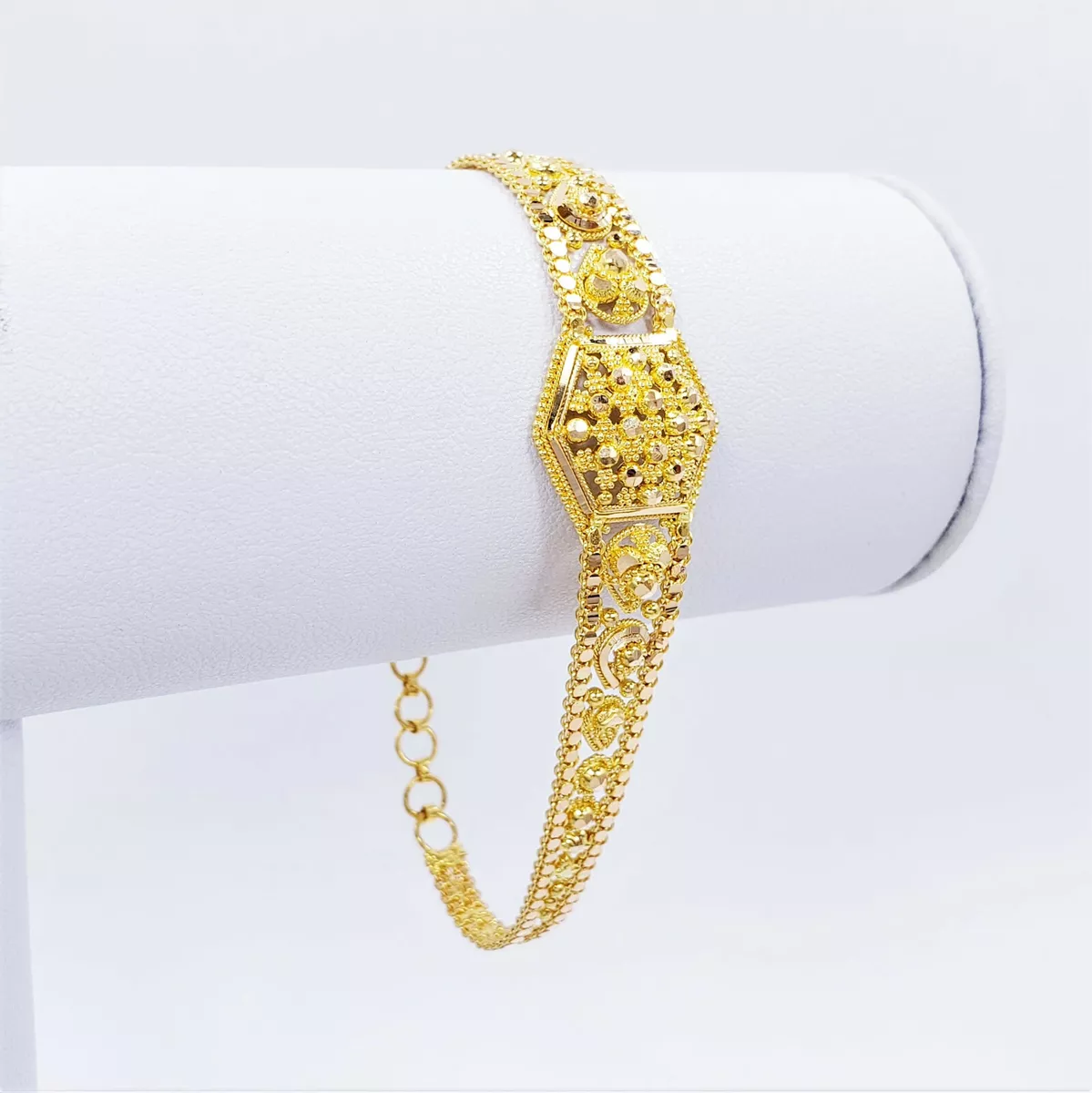 Ladies solid gold sale bracelets