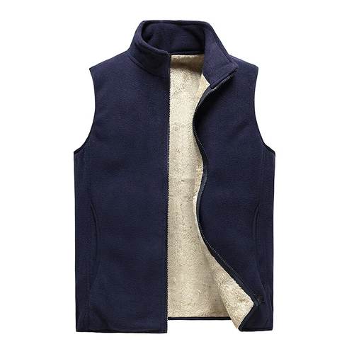 Herren Polar Fleece Weste Bodywarmer ärmellose Jacke Sherpa gefüttert Gilet Weste - Bild 9 von 13