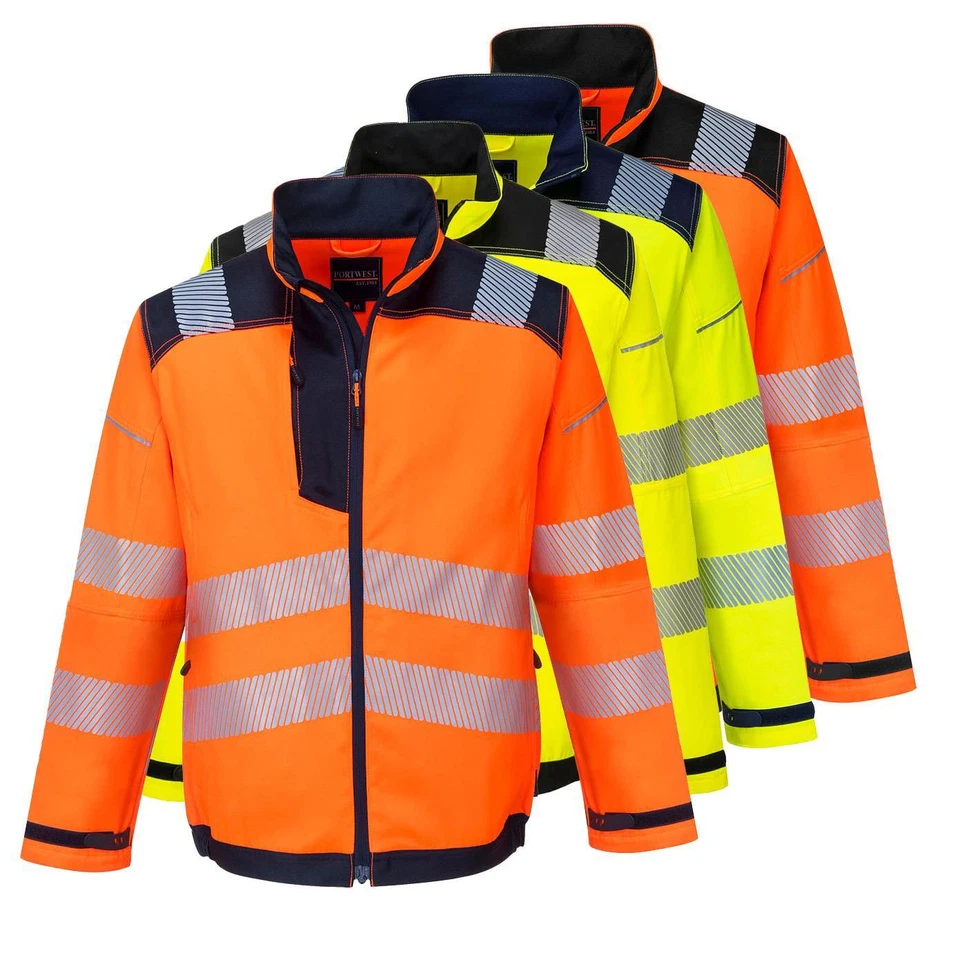 PORTWEST PW3 Hi-Vis Work Jacket T500