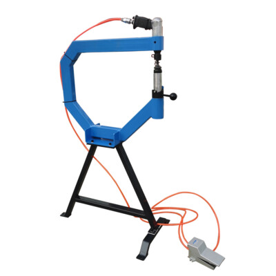 Industrial Pneumatic Planishing Hammer with Stand, Pedal & 1-3'' Anvils