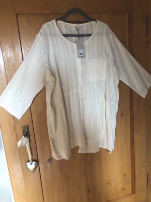 Poetry Peplum Bluse , Gr. 48, Farbe ecru, NEU mit Etikett