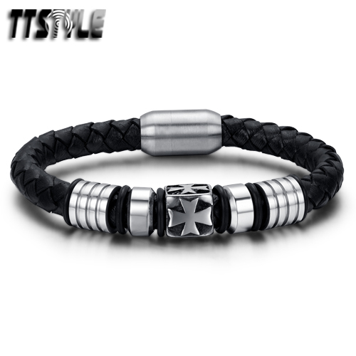 Barakà 316L Two-Tone Double Row Stainless Steel Men's Bracelet | BR282021RODN190006 – J.R.DUNN - Foto 7