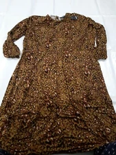 Simply Be Ladies Dress. Green Animal Print. Size 32
