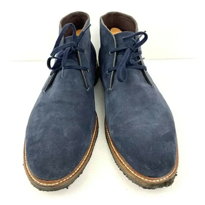 The Men\'s Store at Bloomingdale\'s Men\'s Leather Chukka Boots Suede Navy Size 7 Swims Men main image 3