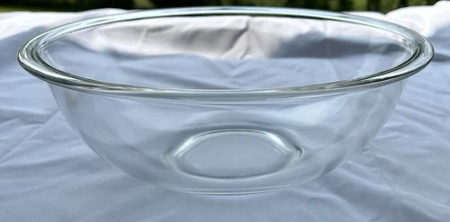 Vtg Pyrex #325 Clear Glass Mixing Serving Nesting Bowl 2.5L Oven Microwave