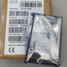 872475-B21 NEW SEALED HPE 300GB SAS 12G 10K SFF SC DS HDD
