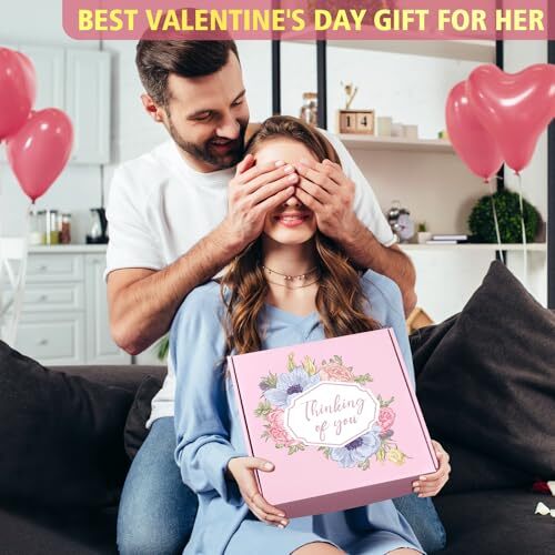 Birthday Gifts for Women, Thinking of You Gift Basket, Get Well Gifts for Pink - Picture 2 of 7