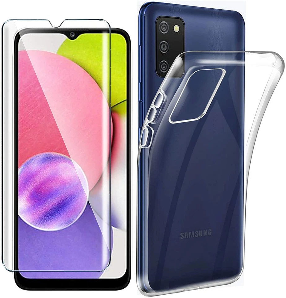 PHONETHRONE COVER CUSTODIA PER SAMSUNG GALAXY A03s A 03s + PELLICOLA IN VETRO TEMPERATO