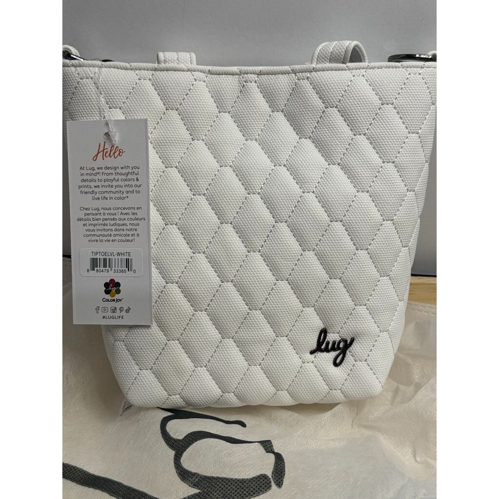LUG Tip Toe Crossbody Matte Luxe White NWT - - Price is Firm | eBay