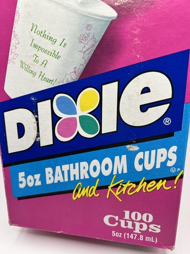 Dixie Badezimmer Cold Cups Discontinued Expressions 5oz Refill Wax 100ct Vintage RARE - Bild 3 von 14