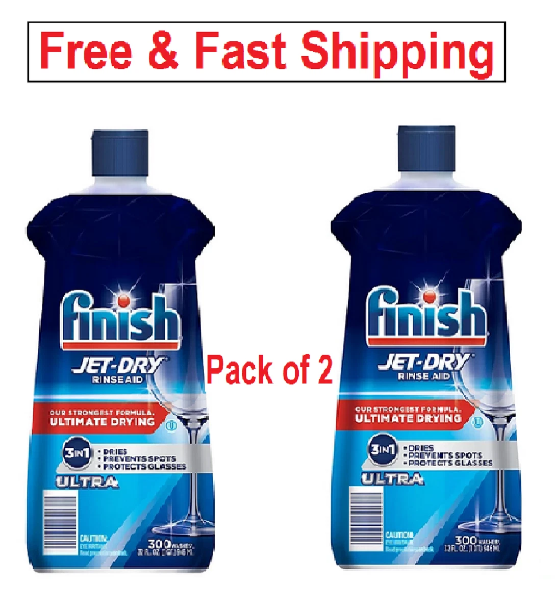 Finish Quantum Rinse Aid JetDry Ultra Ultimate Shine 32 fl. oz / 946