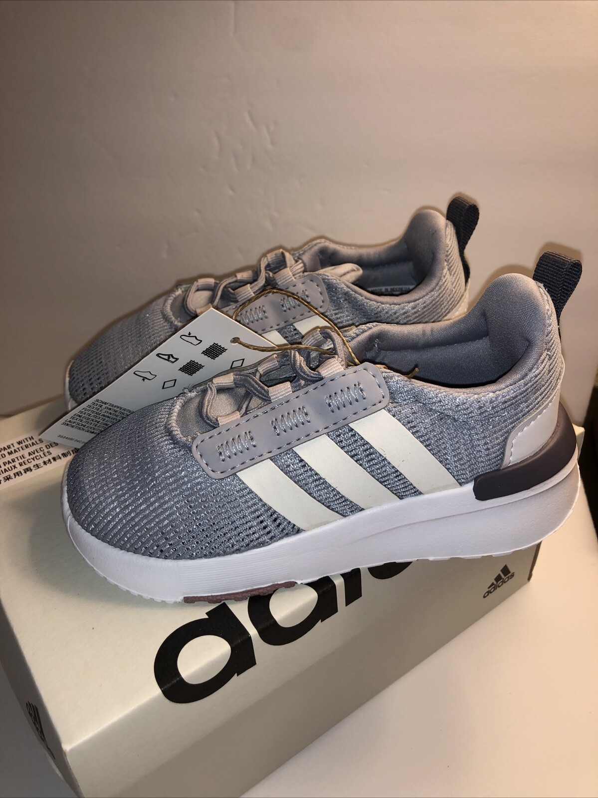 Children Unisex Shoes adidas Kids Racer TR21 (Infant/Toddler) Size 8K New In Box