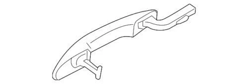 Conjunto de manija de puerta exterior para Ford (P/N GJ7Z-5426604-ACPTM)