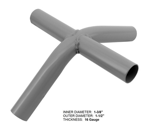 Canopy Fitting Kit 1-3/8" High Peak Frame Carport Connectors Full Set for 8 Legs - Picture 4 of 4