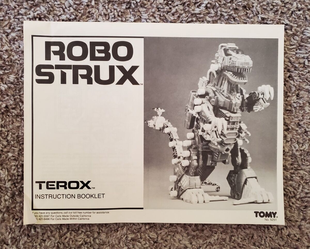 Vintage Tomy Zoids Robo Strux Terox Vintage 1985 w/ Original Vintage Tomy Zoids Robo Strux Terox Vintage 1985 w/ Original