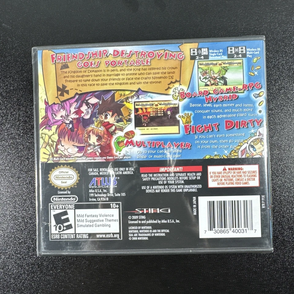 Dokapon Journey (Nintendo DS, 2009) ATLUS, BRAND NEW, SEALED!!! - Image 2 of 4