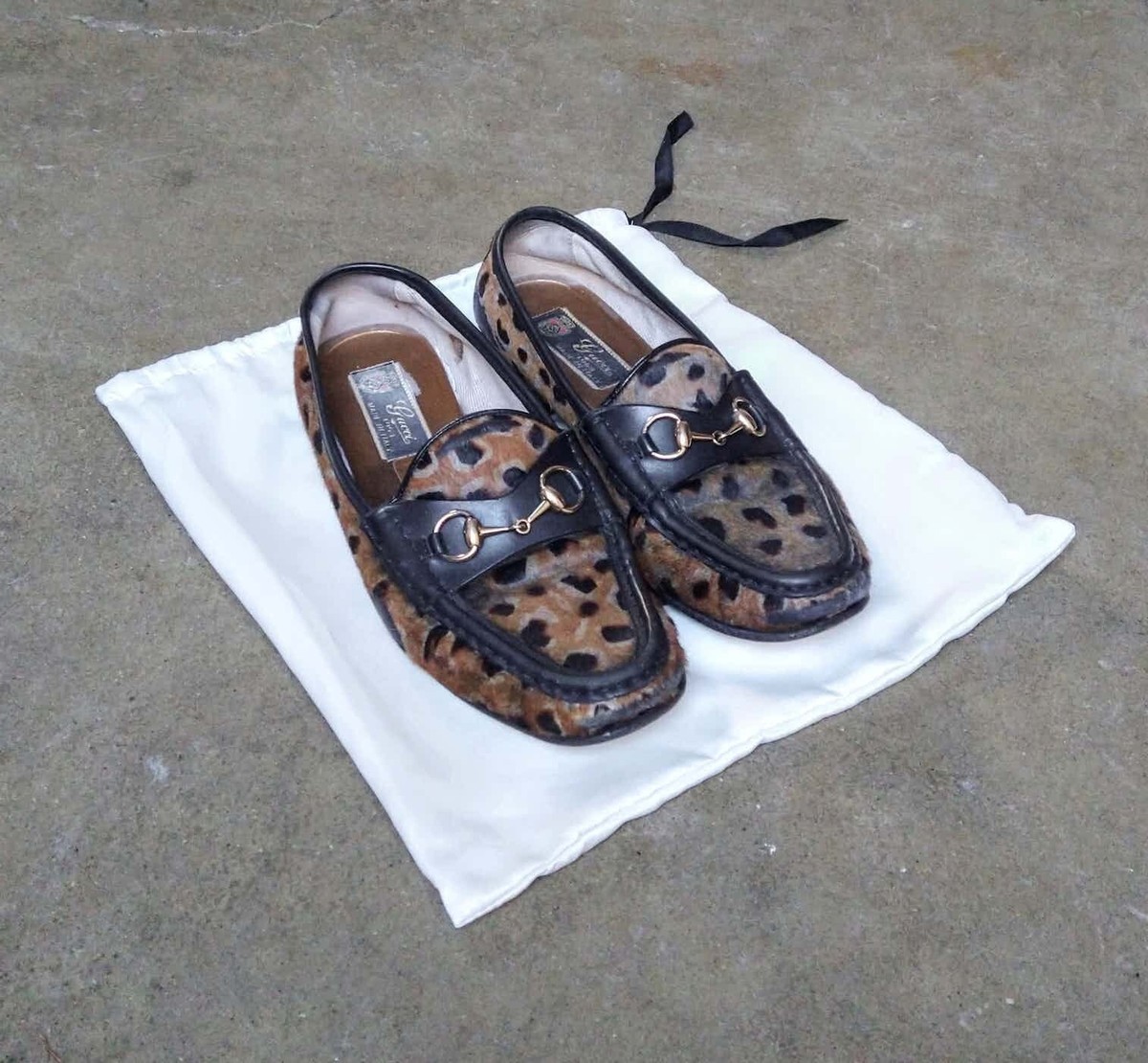 Gucci Horsebit Loafers Leopard Women display picture 3