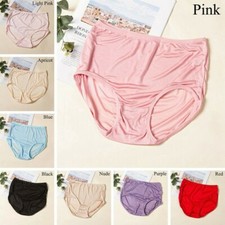 1 pièce Femmes Véritable Soie Slip Extensible Short Culotte Taille Haute