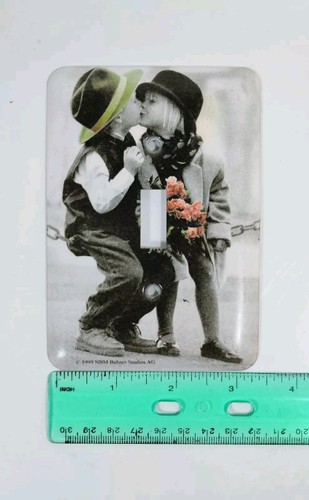 Vintage Light Switch Plate Covers Metal Decorative Set Of 2 Girls Room - Picture 5 of 5