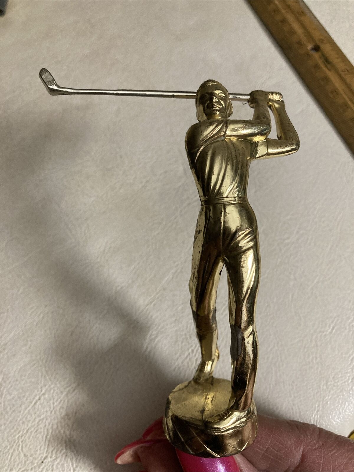 R S Owens Metal Golf Trophy Topper