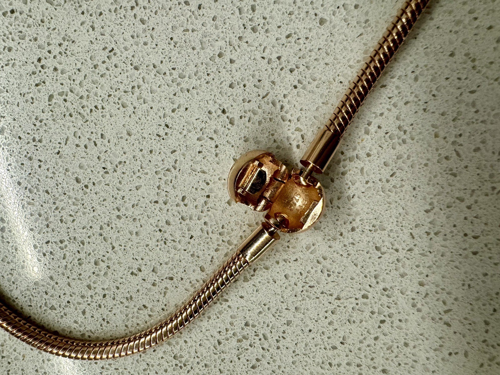 Rose Gold Pandora Moments Snake Chain Necklace 45cm eBay