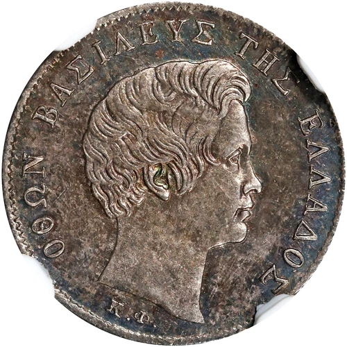 GREECE 1/4 Drachma 1834-A Paris Mint NGC MS-62