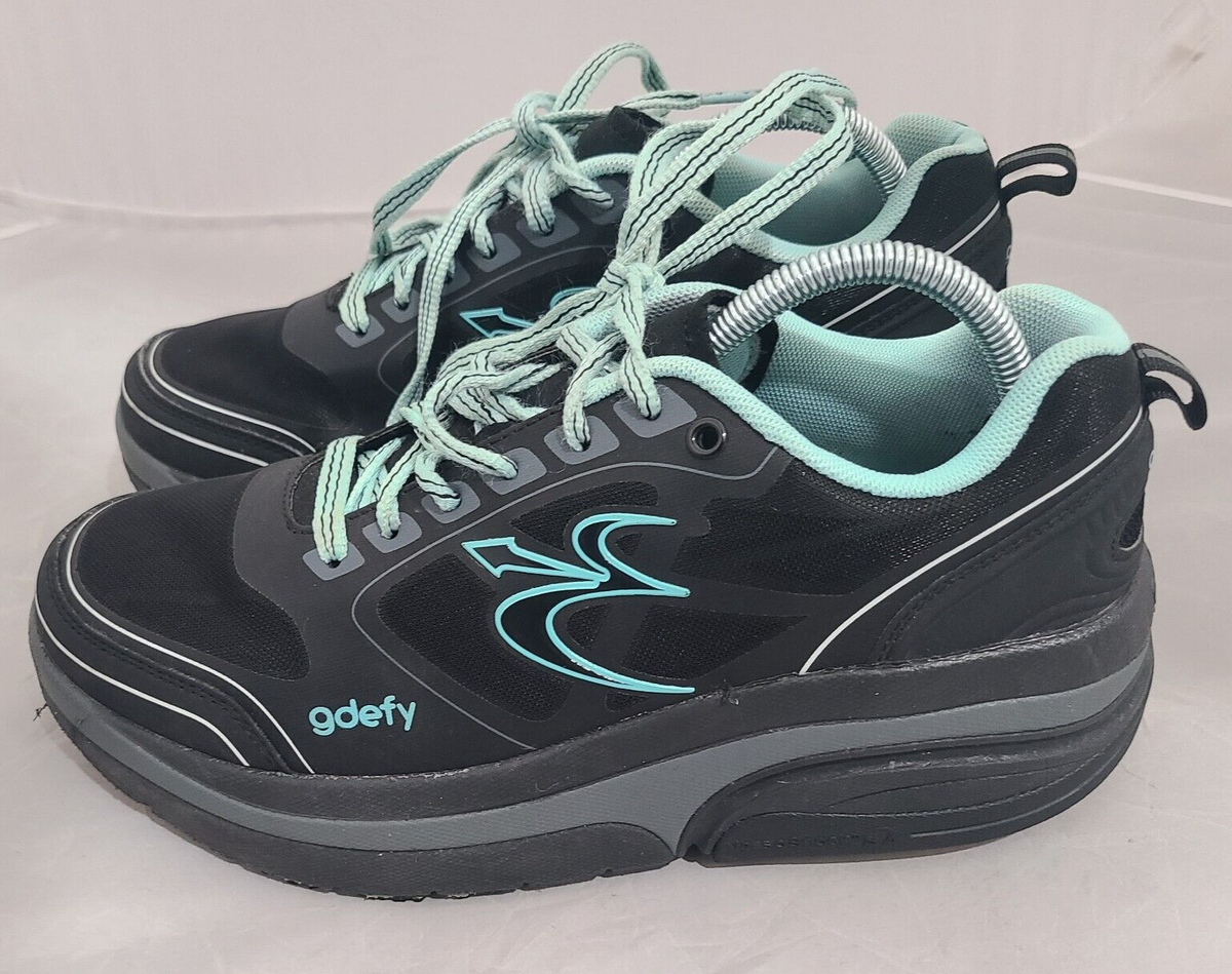 GDEFY Gravity Defyer Ion Athletic Shoes Black / Teal Size  display picture 3