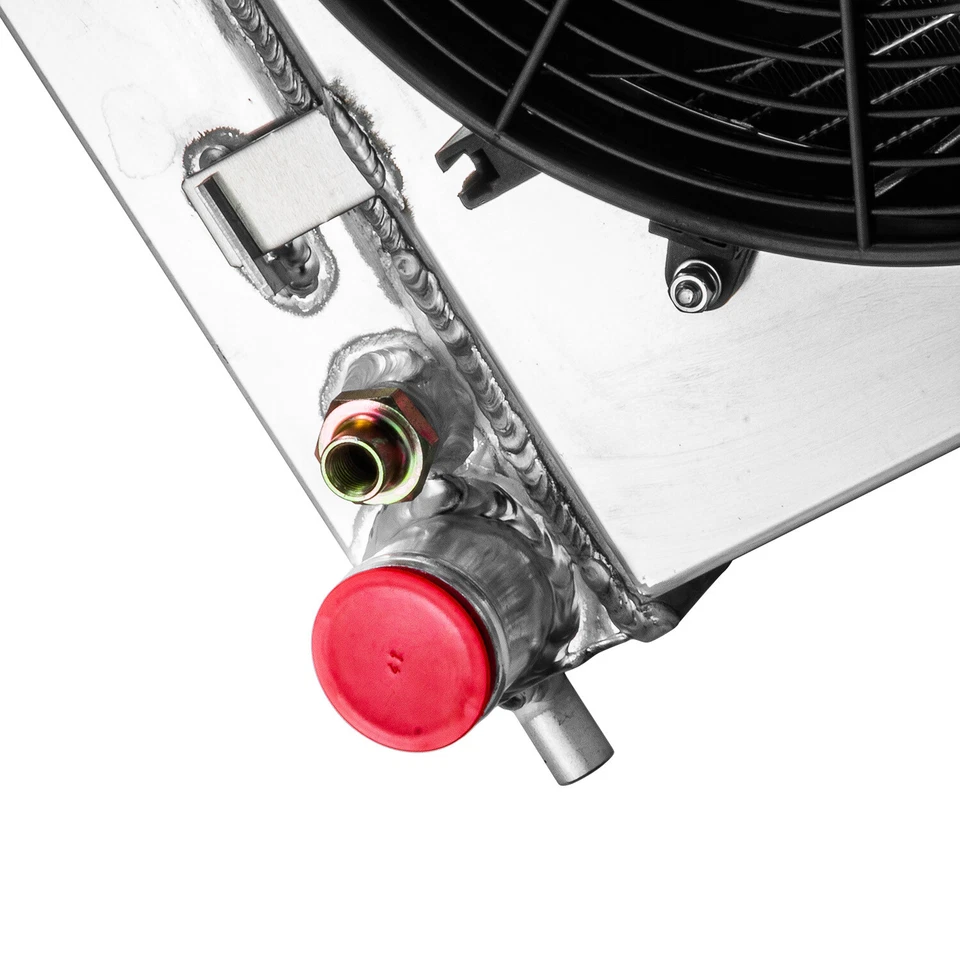 Aluminum Radiator +Shroud Fan for 1999-2004 Ford F150, F250,F350 Lincoln 4.2L Foto 4 de 4