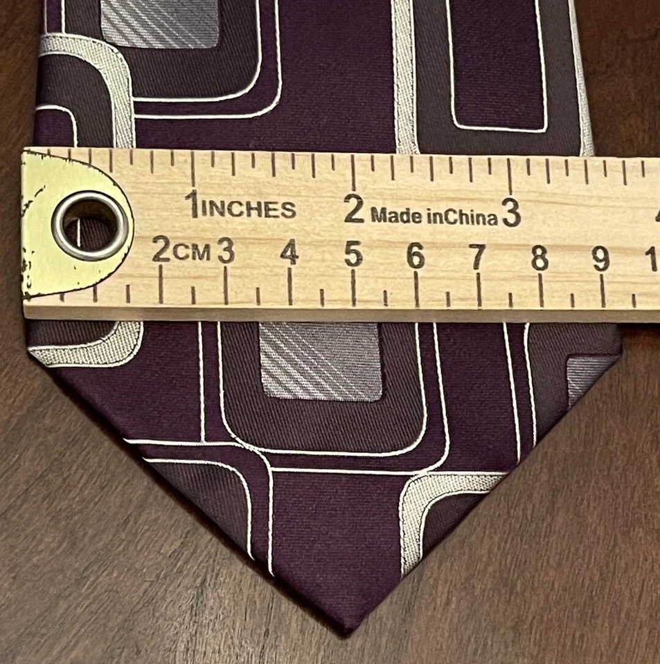 Corbata de cuello para hombre Arrow púrpura 100 % seda hecha en China Foto 4 de 4