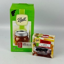 Ball Regular Mouth Jar Lids & Bands Lot 12 Bands 24 Lids Canning New