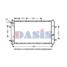 AKS DASIS Wasserkühler mechanisch gefügt für VW Transporter IV Bus 70XB 70XC