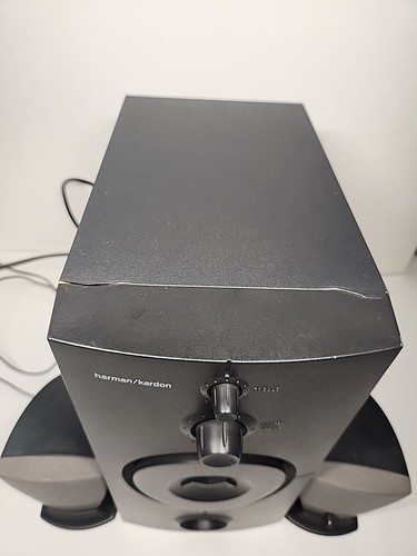 Harmon Kardon HK395 3pc Speaker System Subwoofer & Satellite Speakers Nice!! - 第 3/12 張圖片