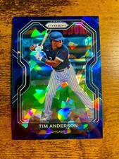 💎2021 MLB PRIZM NAVY BLUE CRACKED ICE 05/25 TIM ANDERSON CHICAGO WHITESOX🥶