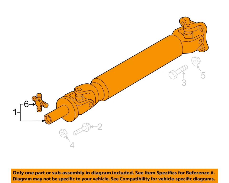Nissan Titan XD 2017 2018 2019 OEM eje de transmisión trasero 5,0 L 151,6"" WB Foto 3 de 4