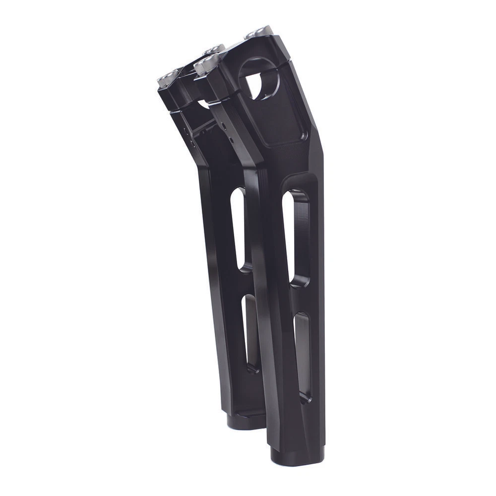 10 Tall Black Pullback Risers for Harley Fatboy Fat Bob Low Rider