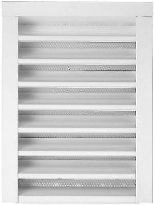 Gibraltar GLFF1424WH-1/8 14 x 24-In. Galvanized Steel Gable Louver Vent, Front - Picture 1 of 2