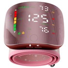 LED Wrist Blood Pressure Monitor Rechargeable Broadcast Heart Rate Monitor Pink