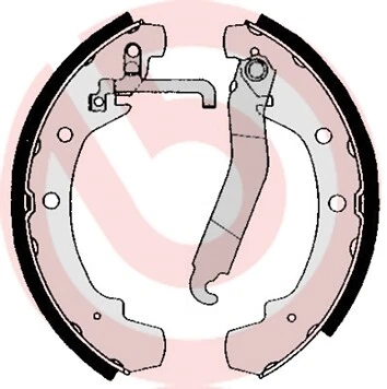 BRAKE SHOE SET FOR VW BREMBO S 85 510