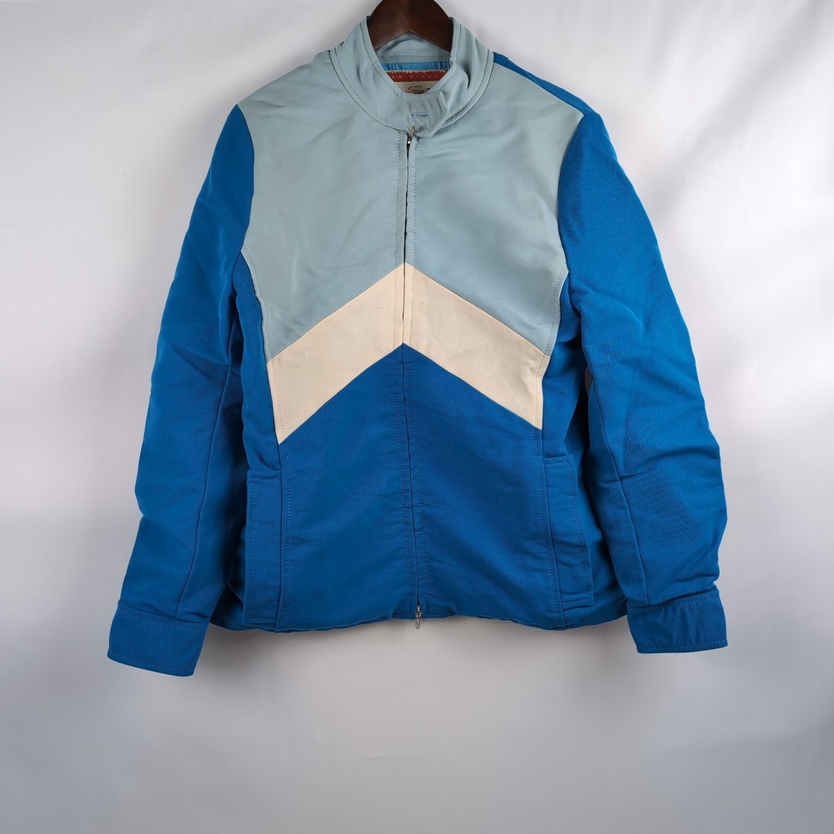 Vintage 50s/60s Geny Spielmann Winter Jacket White/Blue