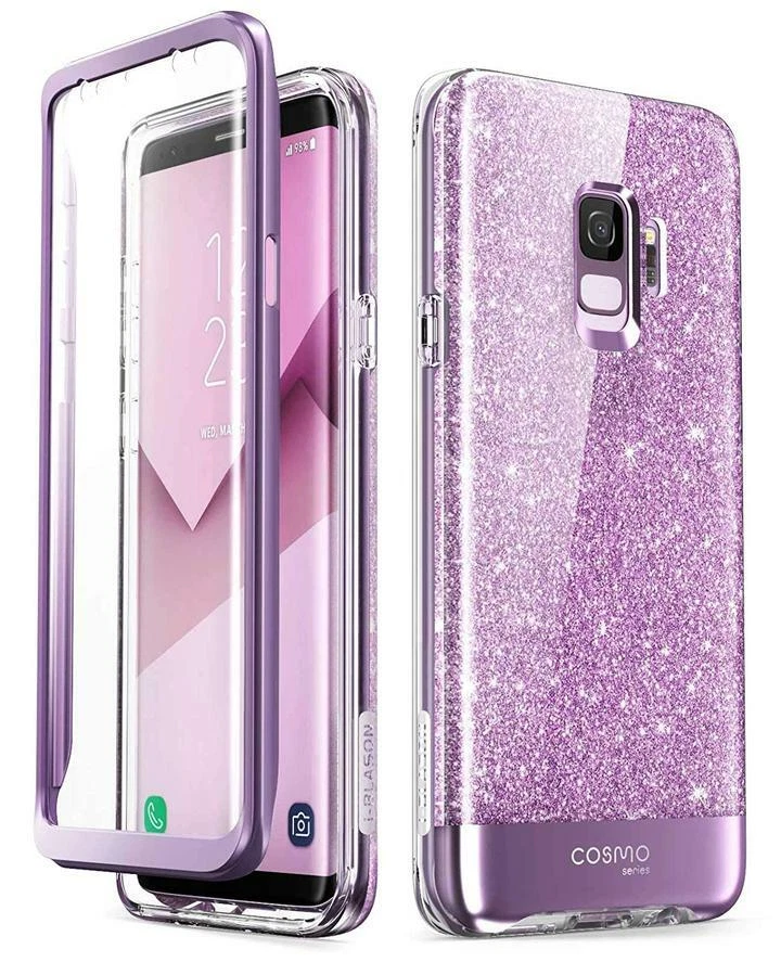 Funda protectora de pantalla de cuerpo completo brillante Cosmo para Galaxy S9 i-Blason Foto 3 de 4